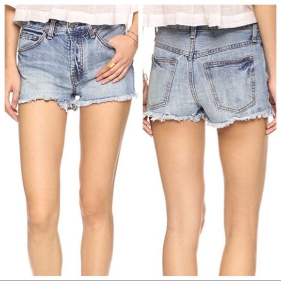 Free People Uptown Denim Shorts - Picture 2 of 7
